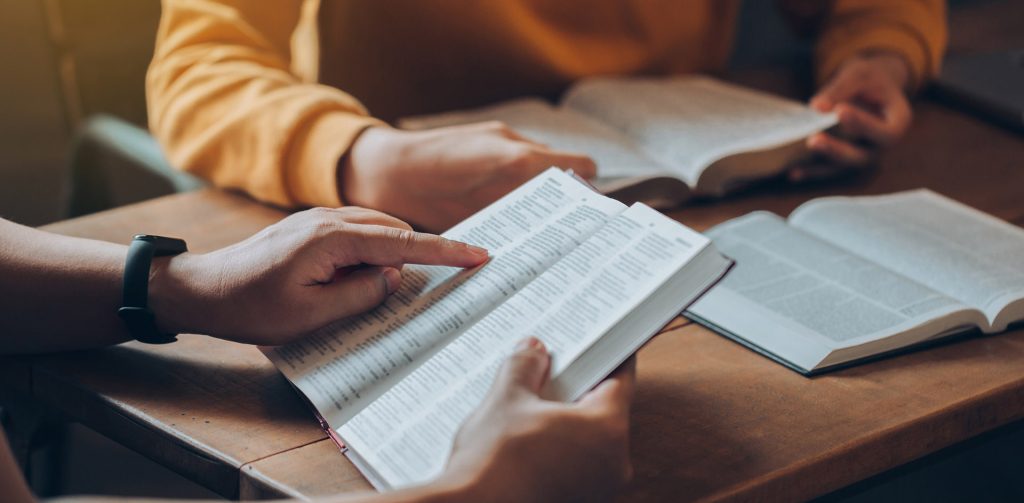 Faith-based ministry environment showing biblical teaching, integrity, and peaceful worship